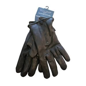 Wilson Leather Mens Sz XXL Black Motorcycle Gloves Insulated 40 Gram